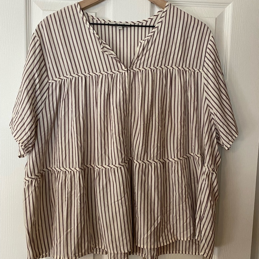 3/$20 🌿 Striped Madewell Blouse